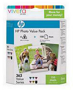 HP 363 6 Colour Ink + Photo Value Pack (150 Sheets / 10 x 15 cm)