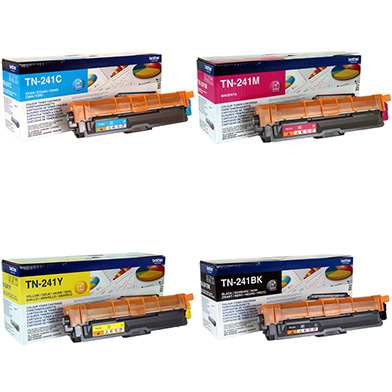 Brother TN-241 Toner Value Pack CMY (1.4K) + K (2.5K)