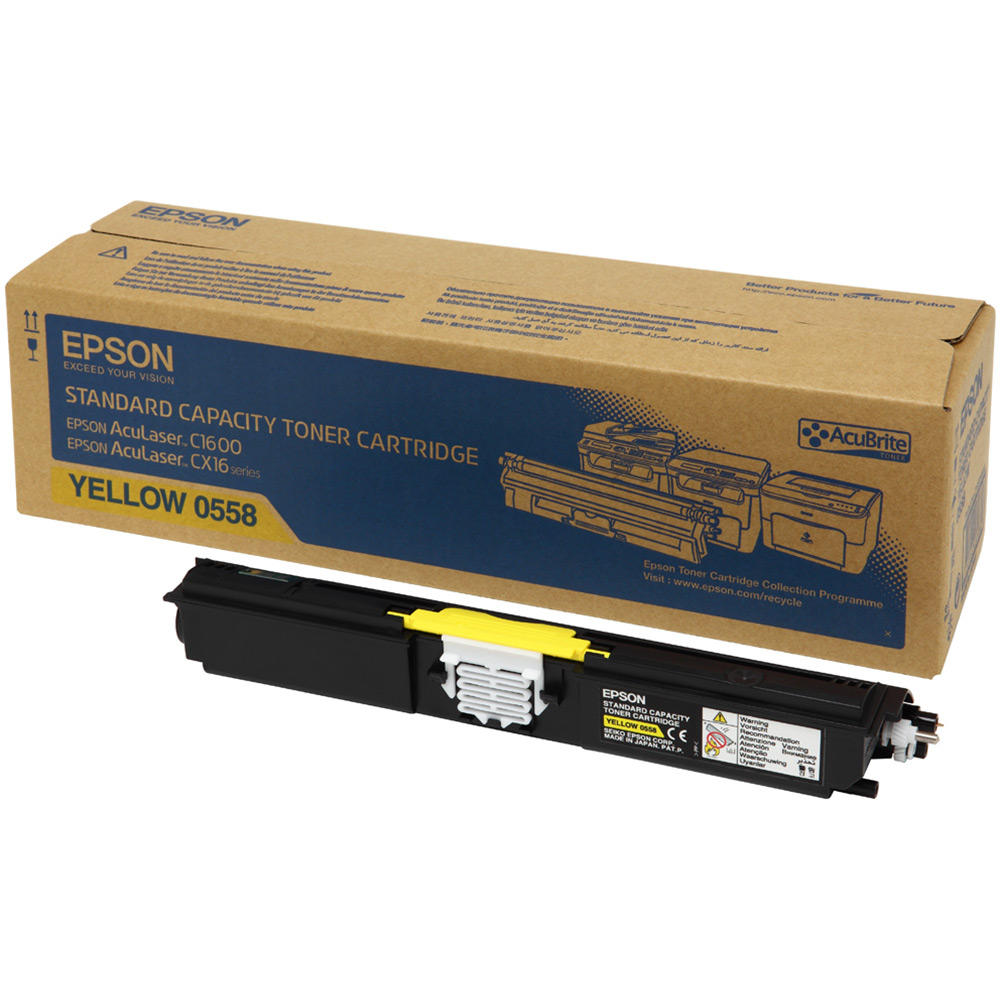  Epson  C1600 CX16 Yellow Toner  Cartridge  1 600 Pages 