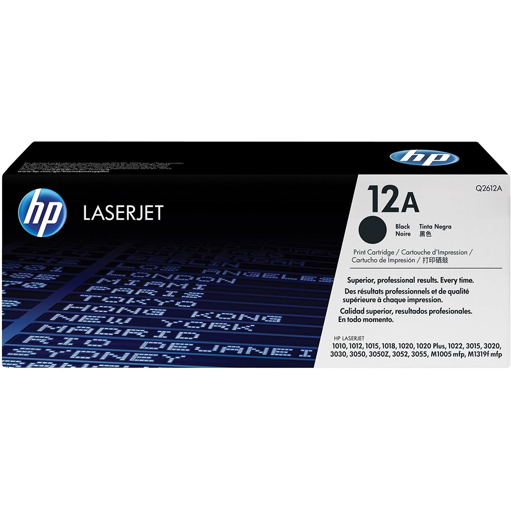 Hp Q2612a 12a Standard Capacity Black Toner Cartridge 2 000 Pages