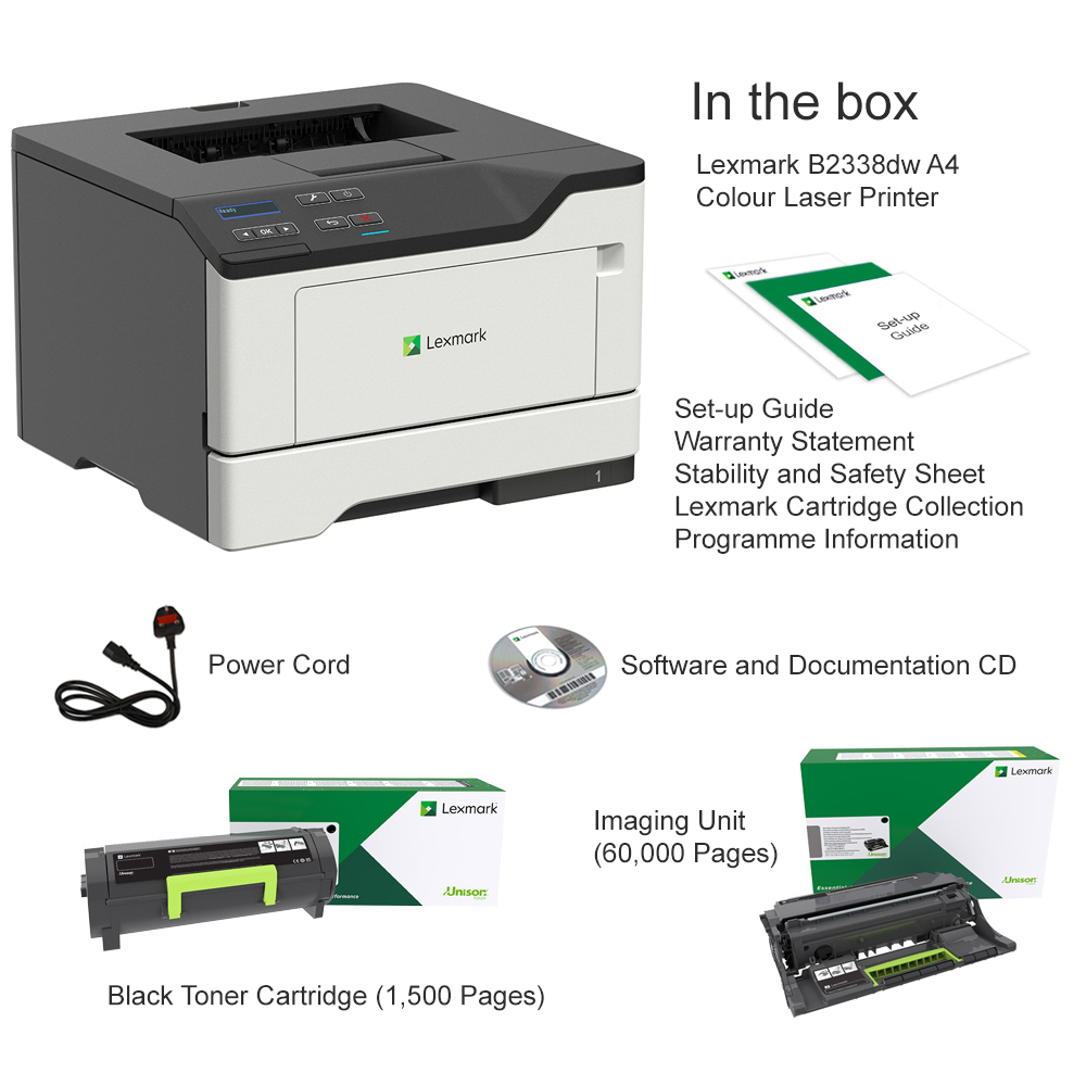lexmark b2338dw toner compatible