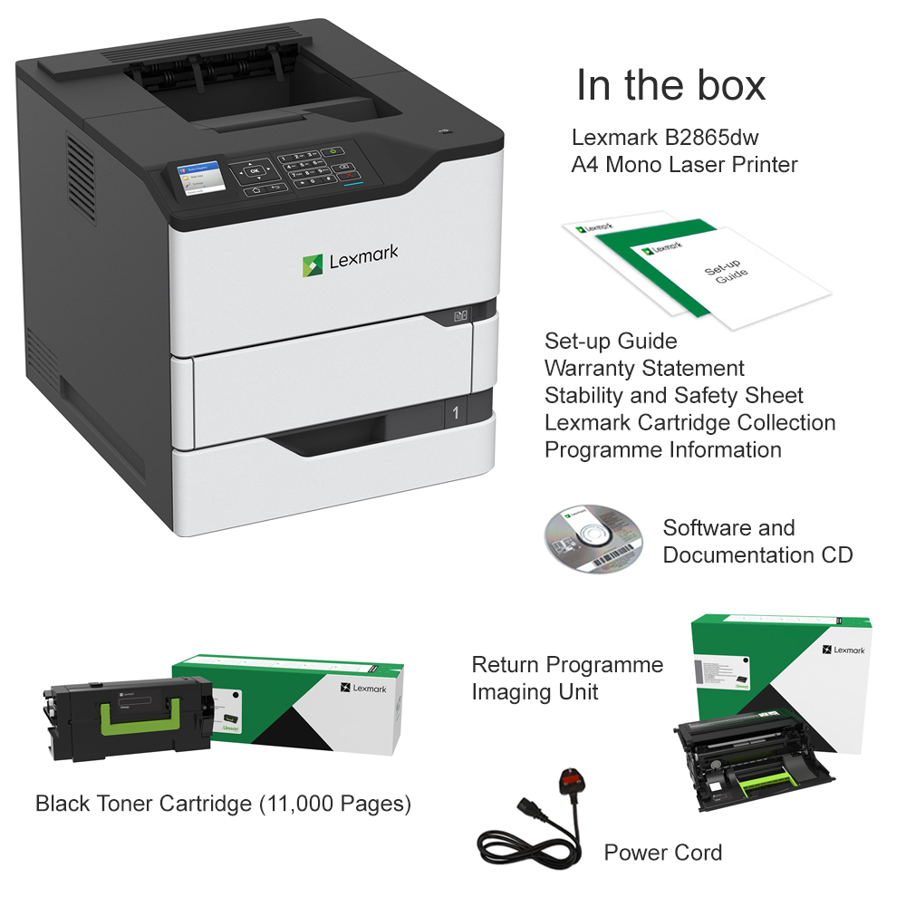 lexmark b2865dw toner cartridge