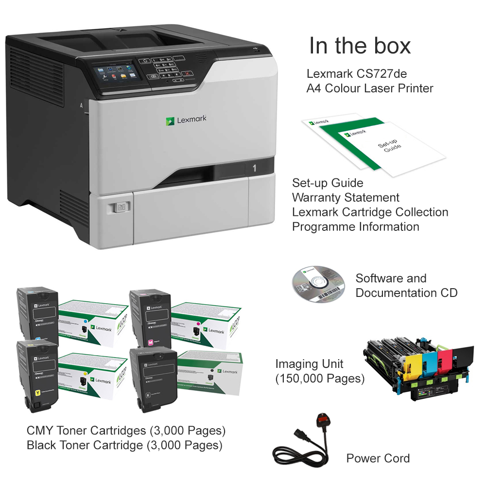 lexmark cs727de compatible toner