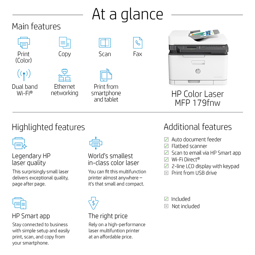 hp color laser mfp 179fnw test