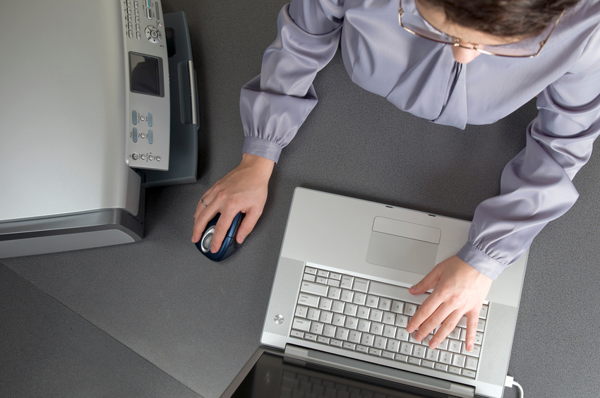 Woman working in the office