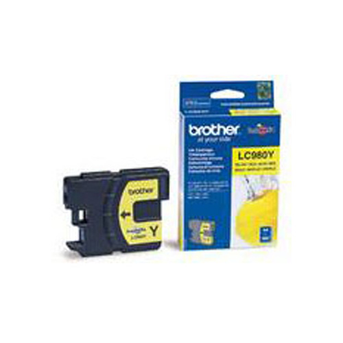 Brother LC980Y Yellow Ink Cartridge (260 Pages)