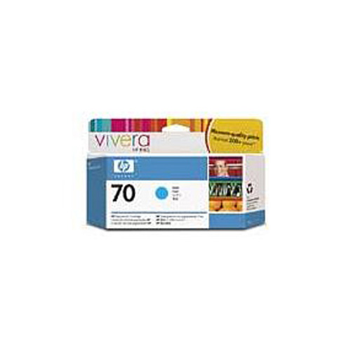 Genuine HP No.70 Cyan Colour Ink Cartridge (130ml) with Vivera Ink