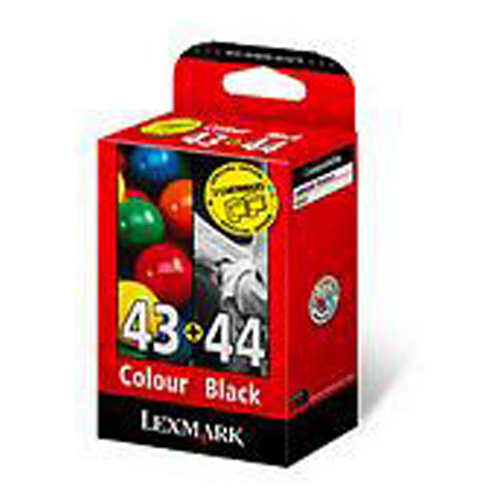 Lexmark 80D2966 Colour Combo Pack No 43xl and No 44xl ink cartridges