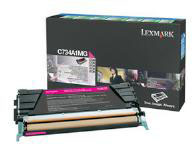 Lexmark 0C734A1MG Magenta Toner Cartridge (6,000 Pages)