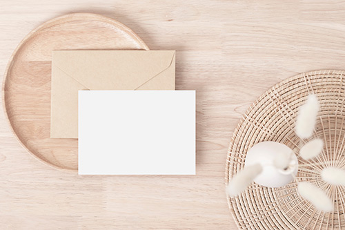 A6 paper and envelope