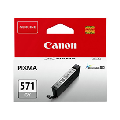 Canon 0389C001AA CLI-571GY Grey Ink Cartridge