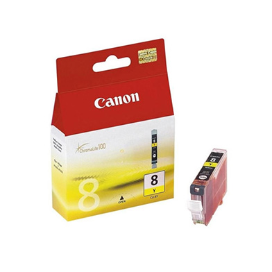 Yellow CLI-8Y Ink Cartridge (490 pages)