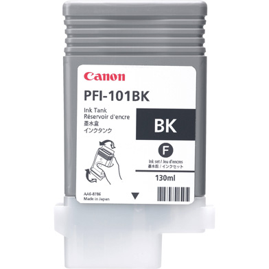 Canon 0883B001AA PFI-101BK Black Ink Cartridge (130ml)