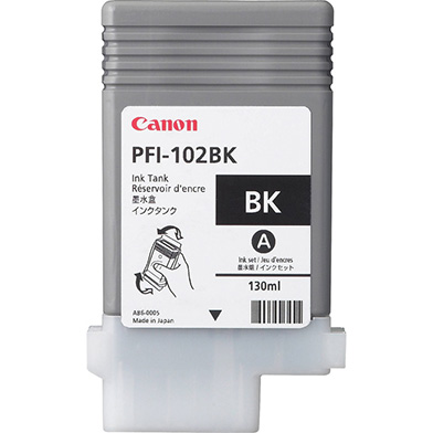 Canon 0895B001AA PFI-102BK Black Ink Cartridge (130ml)