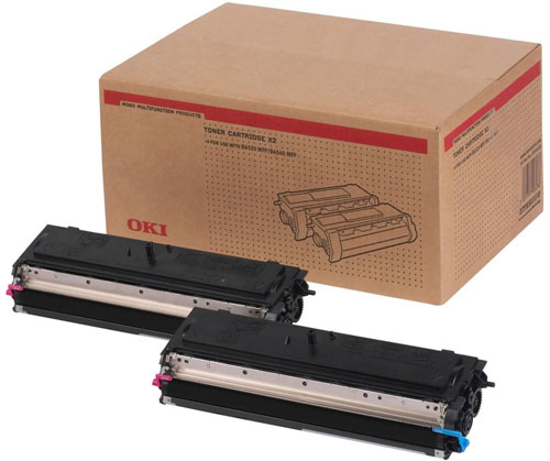 OKI Black Toner Cartridge 2-Pack (6,000 Pages Each)