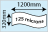 Matt Polyester A3+ 1200mm Banner 125 microns (25 Shts)