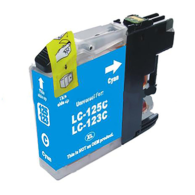 Compatible Brother LC-123 Cyan Ink Cartridge (600 Pages)