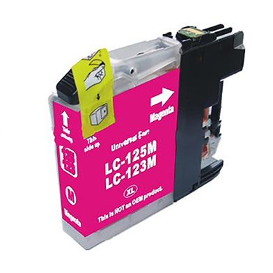 Compatible Brother LC-123 Magenta Ink Cartridge (600 Pages)