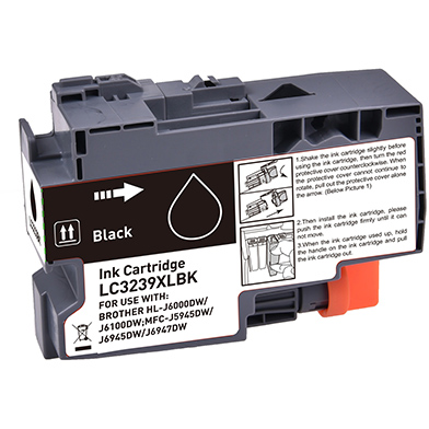 Compatible Brother LC-3239XL Extra High Yield Black Ink Cartridge (6,000 Pages)