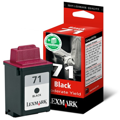 Lexmark 71 Black Ink Cartridge (225 Pages)