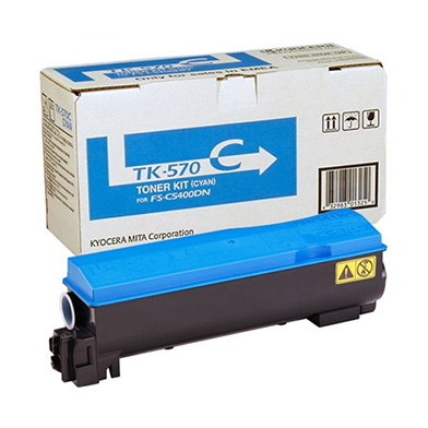 Kyocera 1T02HGCEU0 TK-570C Cyan Toner Cartridge (12,000 Pages)