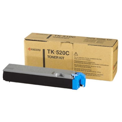 Kyocera 1T02HJCEU0 TK-520C Cyan Toner Cartridge (4000 Pages)