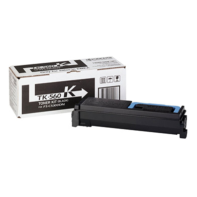 TK-560K Black Toner Cartridge (Yield 12,000 pages)