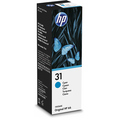 HP 1VU26AE 31 Cyan Ink Bottle (8,000 Pages)