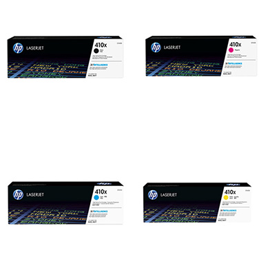 HP 410X Toner Value Pack (CMY-5,000 Pages, K-6,500 Pages)