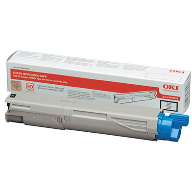 OKI 43459324 Black Toner Cartridge (2,500 Pages)