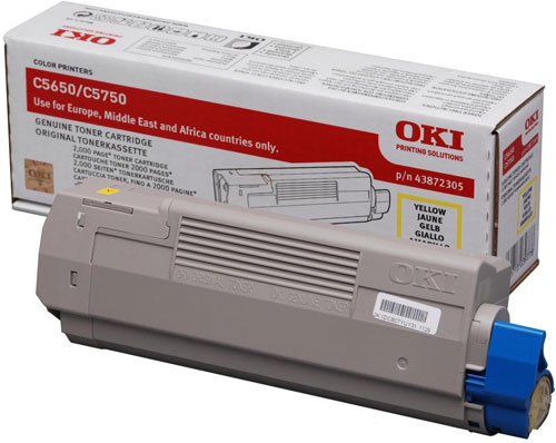 OKI Yellow Toner Cartridge (2,000 Pages) 