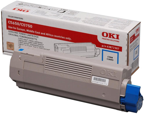 OKI Cyan Toner Cartridge (2,000 Pages) 