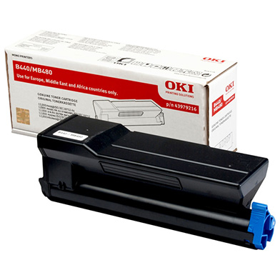 OKI 43979216 Black Extra High Capacity Toner Cartridge (12,000 Pages)