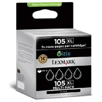 Genuine Lexmark 4-Pack Black High Yield Ink Cartridges