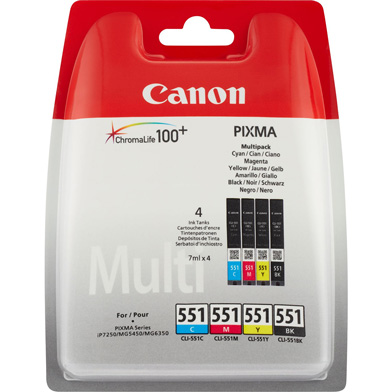 Canon CLI-551 Ink Cartridge Multipack (CMYK)