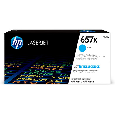 HP CF471X 657X Cyan High Yield Toner Cartridge (23,000 Pages)