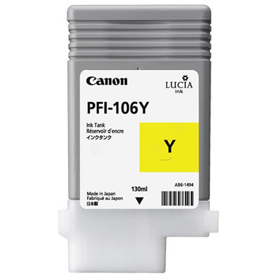 Canon 6624B001AA PFI-106Y Yellow Ink Cartridge (130ml)