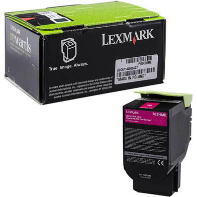 Lexmark 70C2HME High Capacity Magenta Toner Cartridge (3,000 Pages)