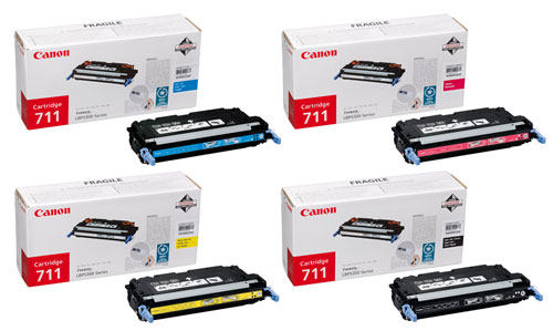 Canon 711 Toner Value Pack CMYK (6,000 Pages) 