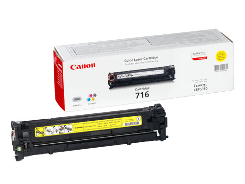 Canon 1977B002AA 716 Yellow Toner Cartridge (1,500 Pages)