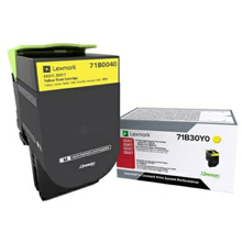Lexmark 701HY Yellow Toner Cartridge - High Yield 3,000 Pages For CS310/CS410/CS510 Printers