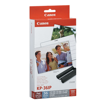 Canon 7737A001AA KP-36IP Tri-Colour Ink cartridge & Photo Paper Pack (36 Pages)