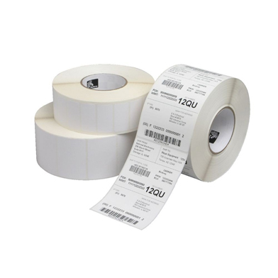 Zebra 800262-125 Z-Select 2000D White (57 x 32mm) DT Paper Label, Perm Adhesive, 25mm Core