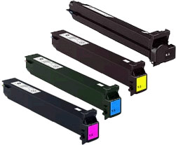 Konica Minolta A0D7 Toner Rainbow Pack CMY (20,000 pages) + Black (26,000 pages)