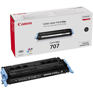 Canon 9424A004AA Black 707 Toner Cartridge (2,500 Pages)