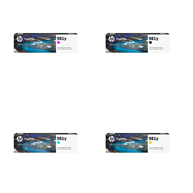 HP  981Y Extra High Yeild Ink Value Pack K (20,000 Pages) CMY (16,000 Pages)