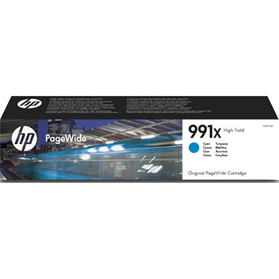 HP M0J90AE 991X High Yield Cyan Ink Cartridge (16,000 Pages)