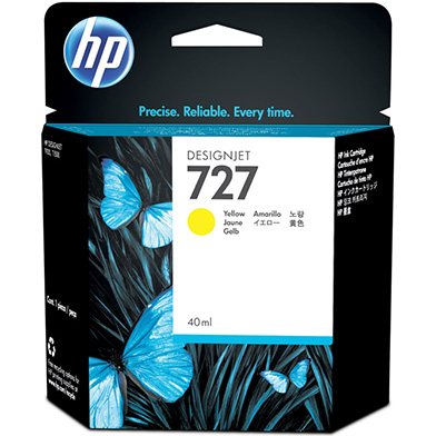 HP 727 Yellow DesignJet Ink Cartridge (40ml)