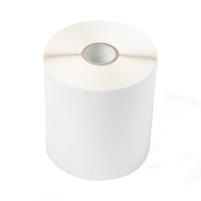 Brother BUS1J074102121 Uncoated Thermal Transfer Die-Cut White Label Roll (102mm x 74mm)