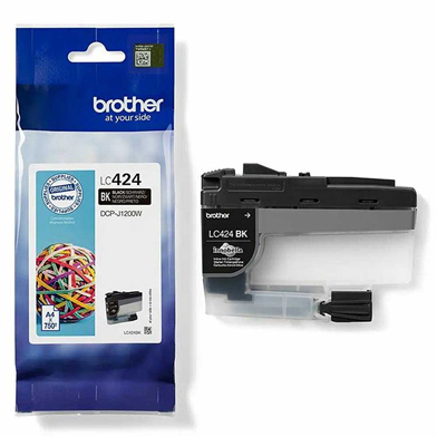 Brother LC424BK LC-424BK Black Ink Cartridge (750 Pages)